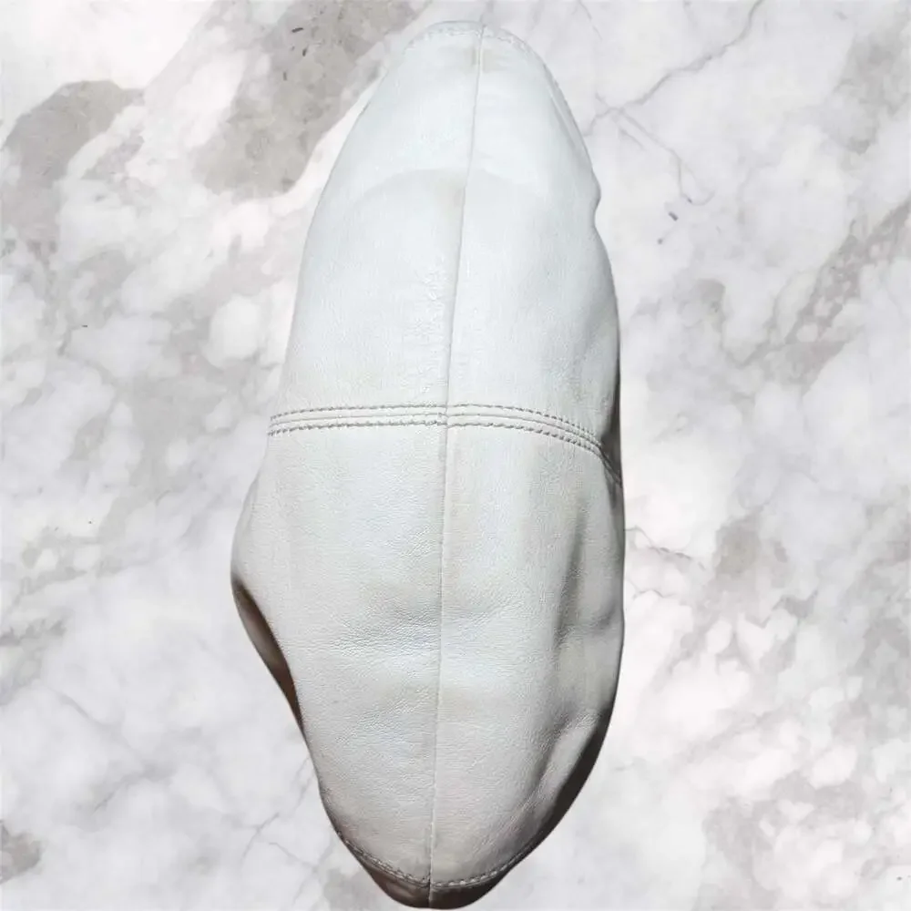 Coach Leather Hobo Shoulder Bag Ivory Cream Tan Trim F13730 Womens Purse - Picture 3 of 8